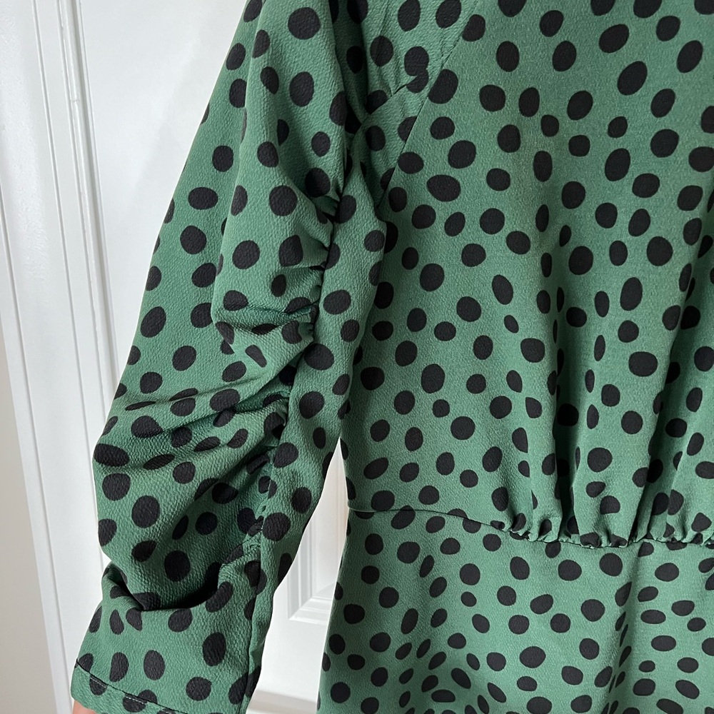 Who What Wear Polka Dot Dress - Picture 3 of 7